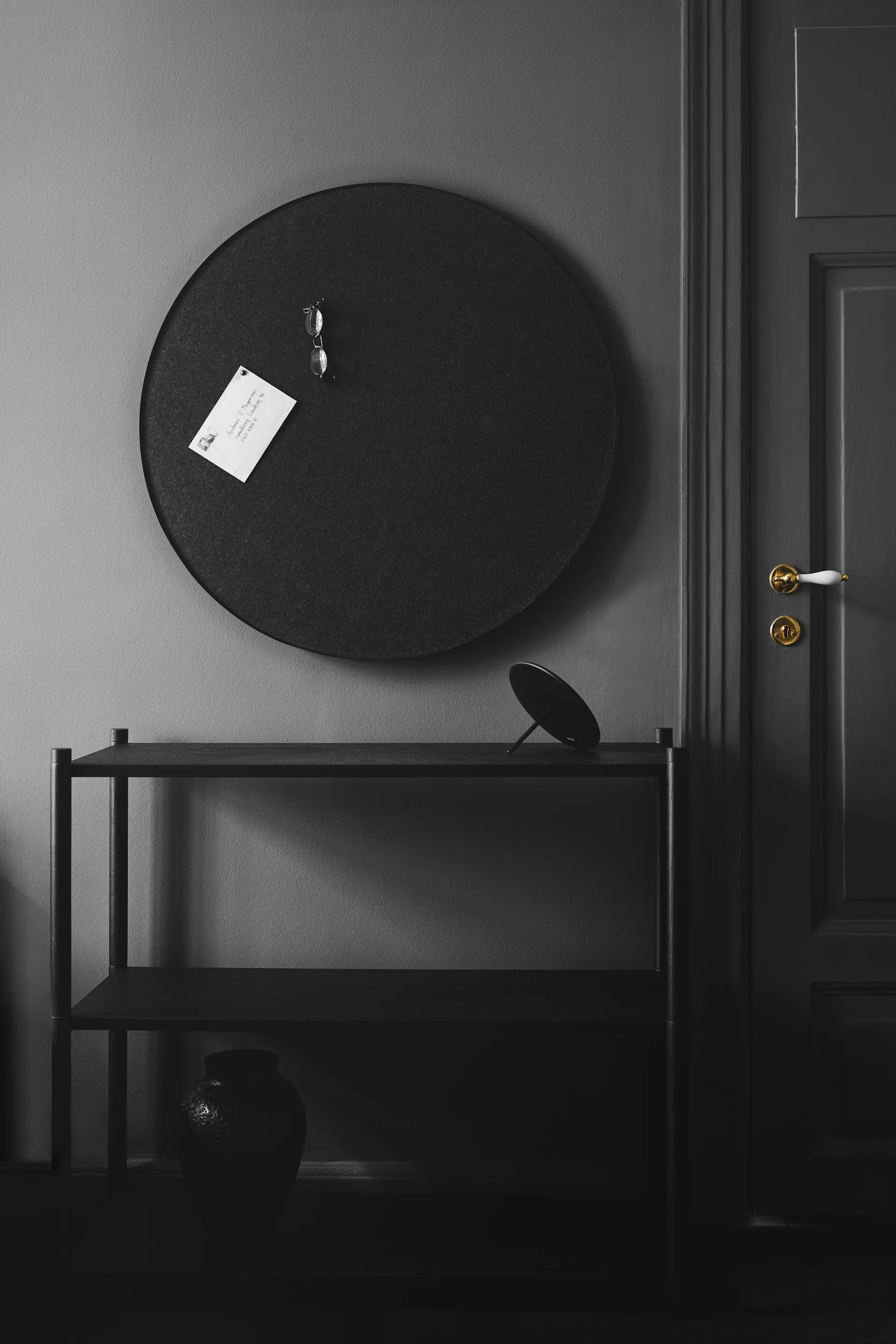 Retell pinboard Ø80 cm, Black Gejst