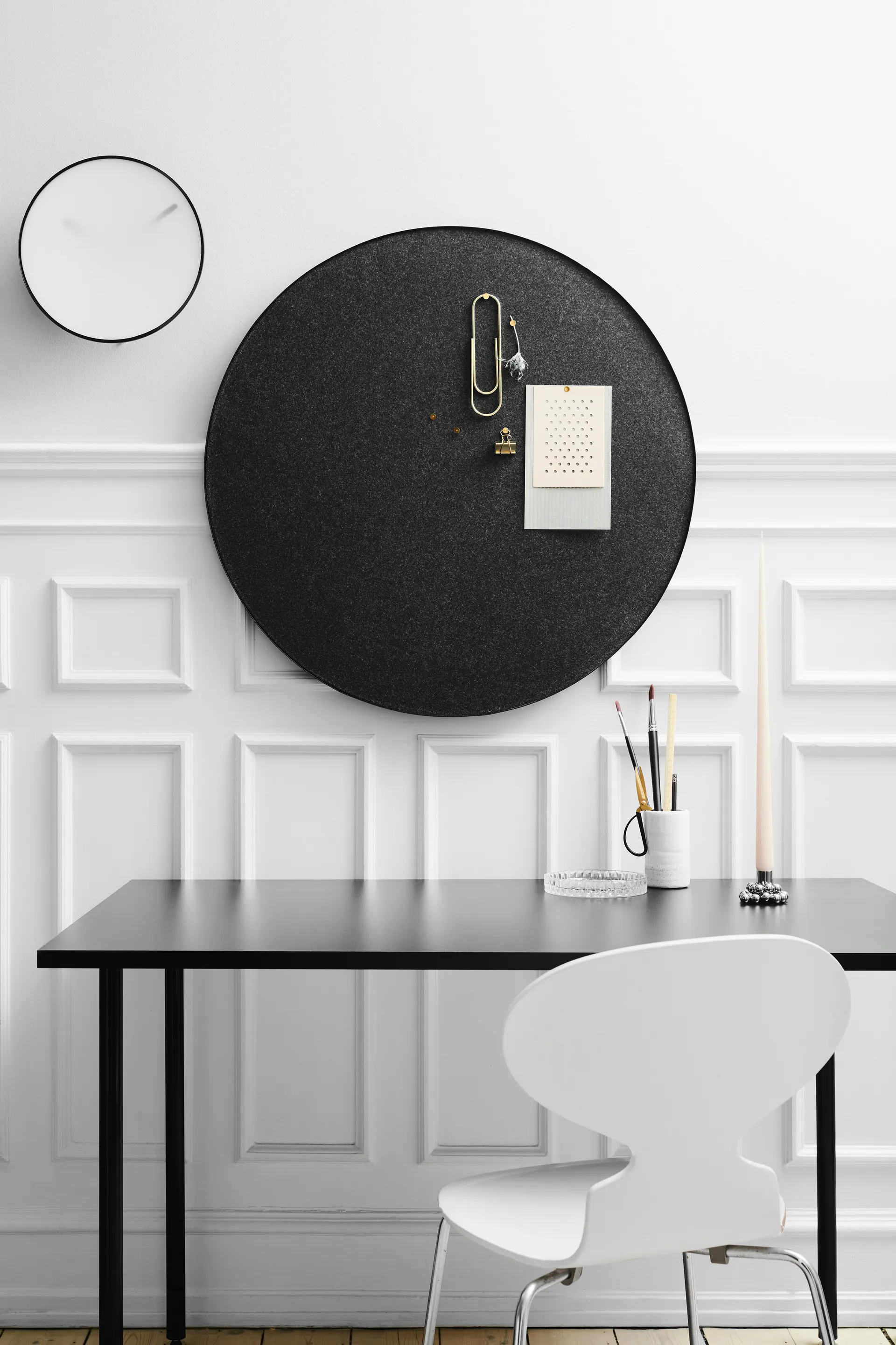 Retell pinboard Ø80 cm, Black Gejst