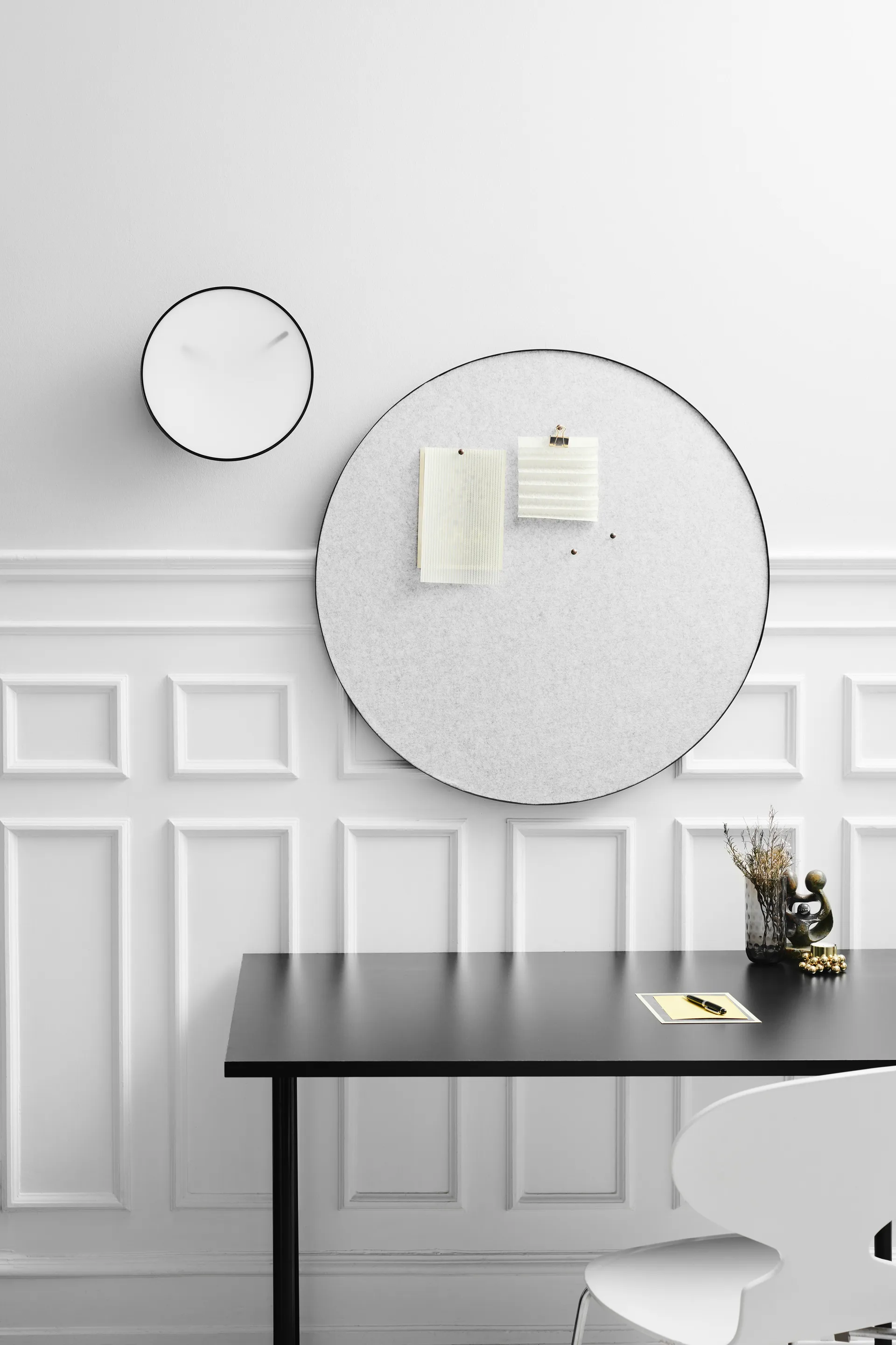 Retell pinboard Ø80 cm, Light grey Gejst