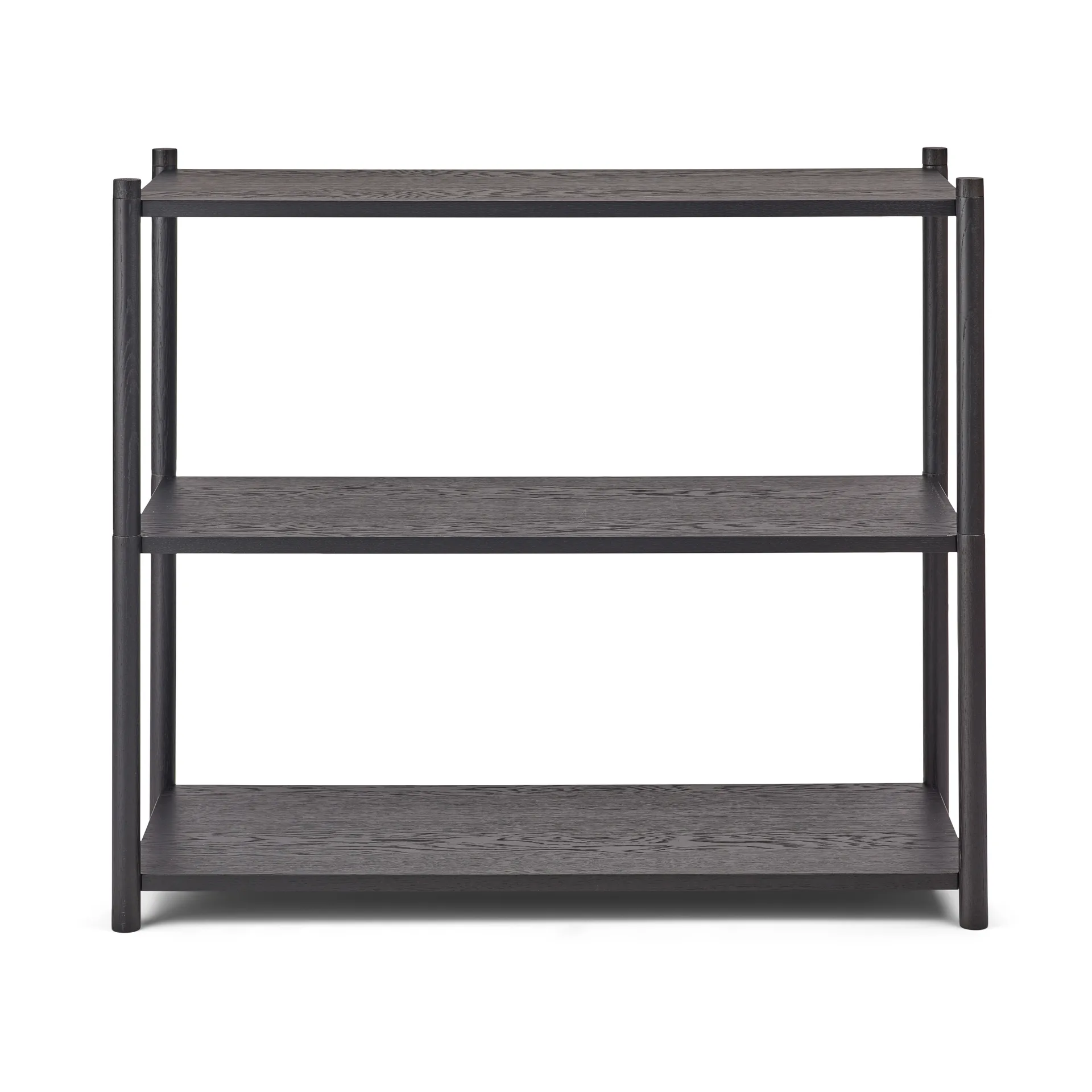Sceene bookcase A, Black oiled oak Gejst