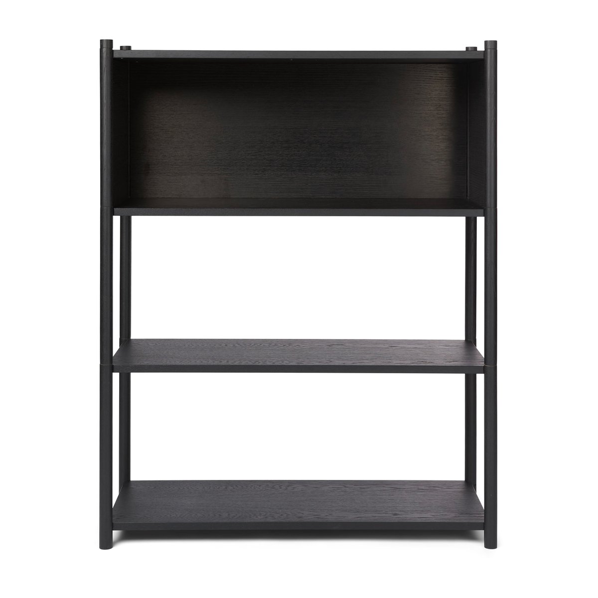 Gejst Sceene bookcase B Black oiled oak | Scandinavian Design | Shelves & shelving systems | Black