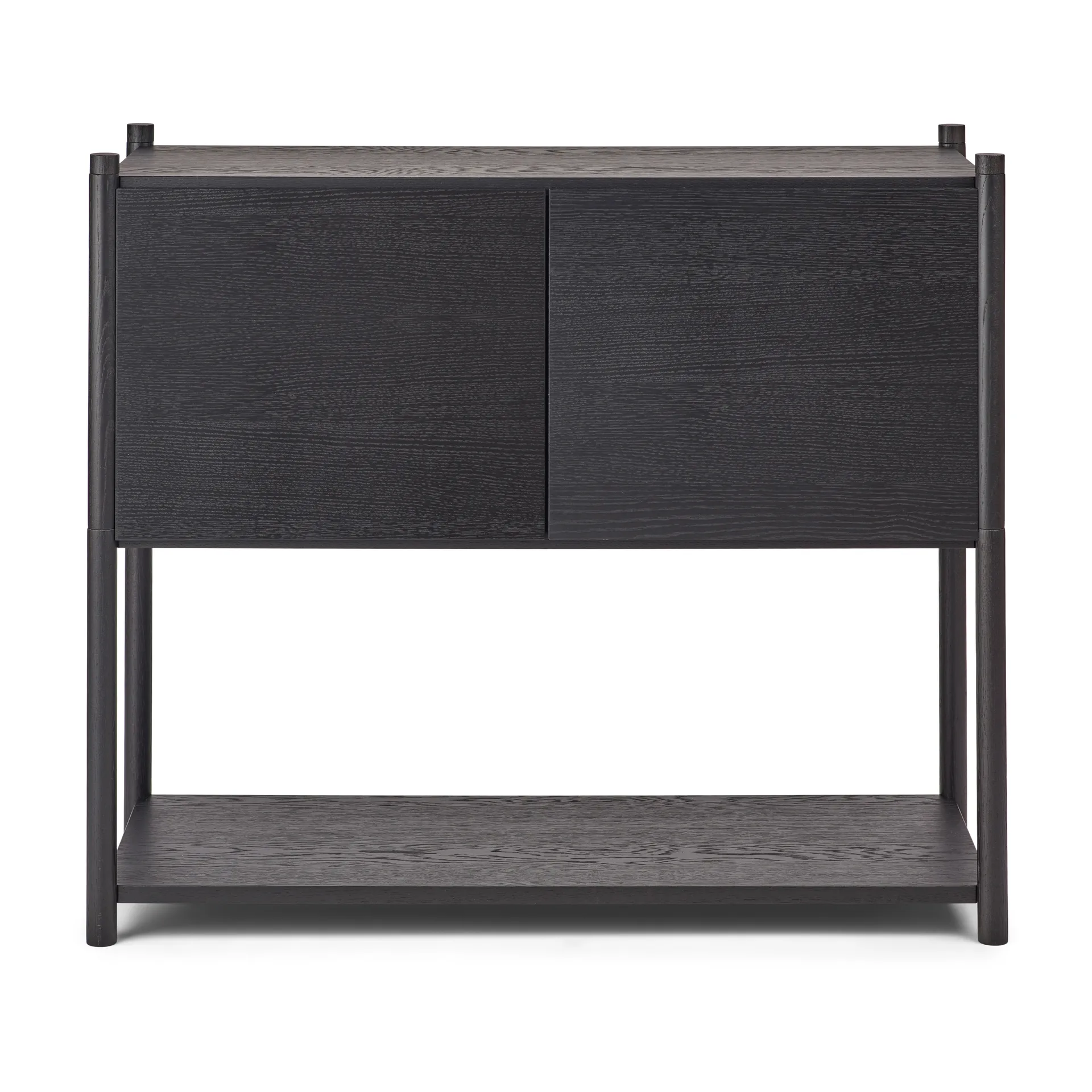 Sceene bookcase C, Black oiled oak Gejst