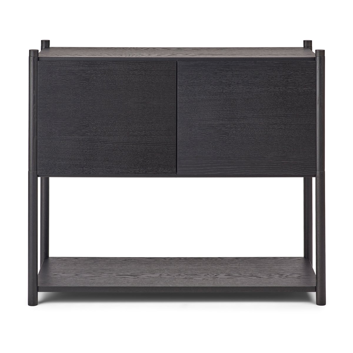 Gejst Sceene bookcase C Black oiled oak | Scandinavian Design | Dressers & sideboards | Black