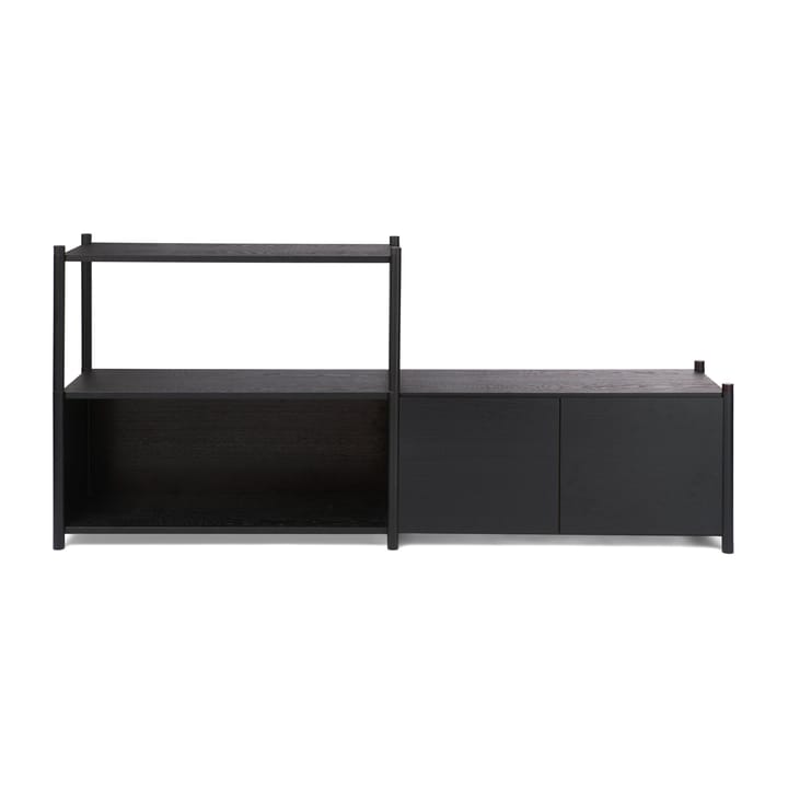 Sceene bookcase D - Black oiled oak - Gejst