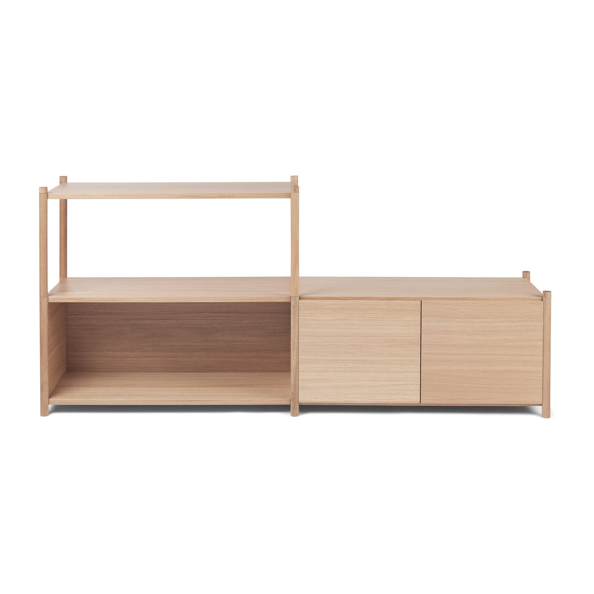 Gejst Sceene bookcase D Light oak | Scandinavian Design | Shelves & shelving systems | Brown
