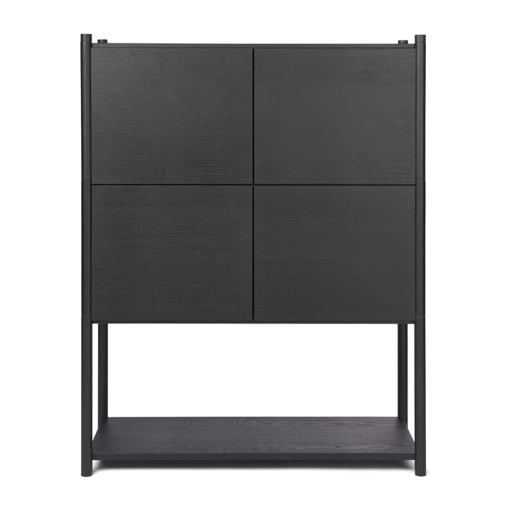 Sceene bookcase E - Black oiled oak - Gejst