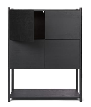 Sceene bookcase E - Black oiled oak - Gejst