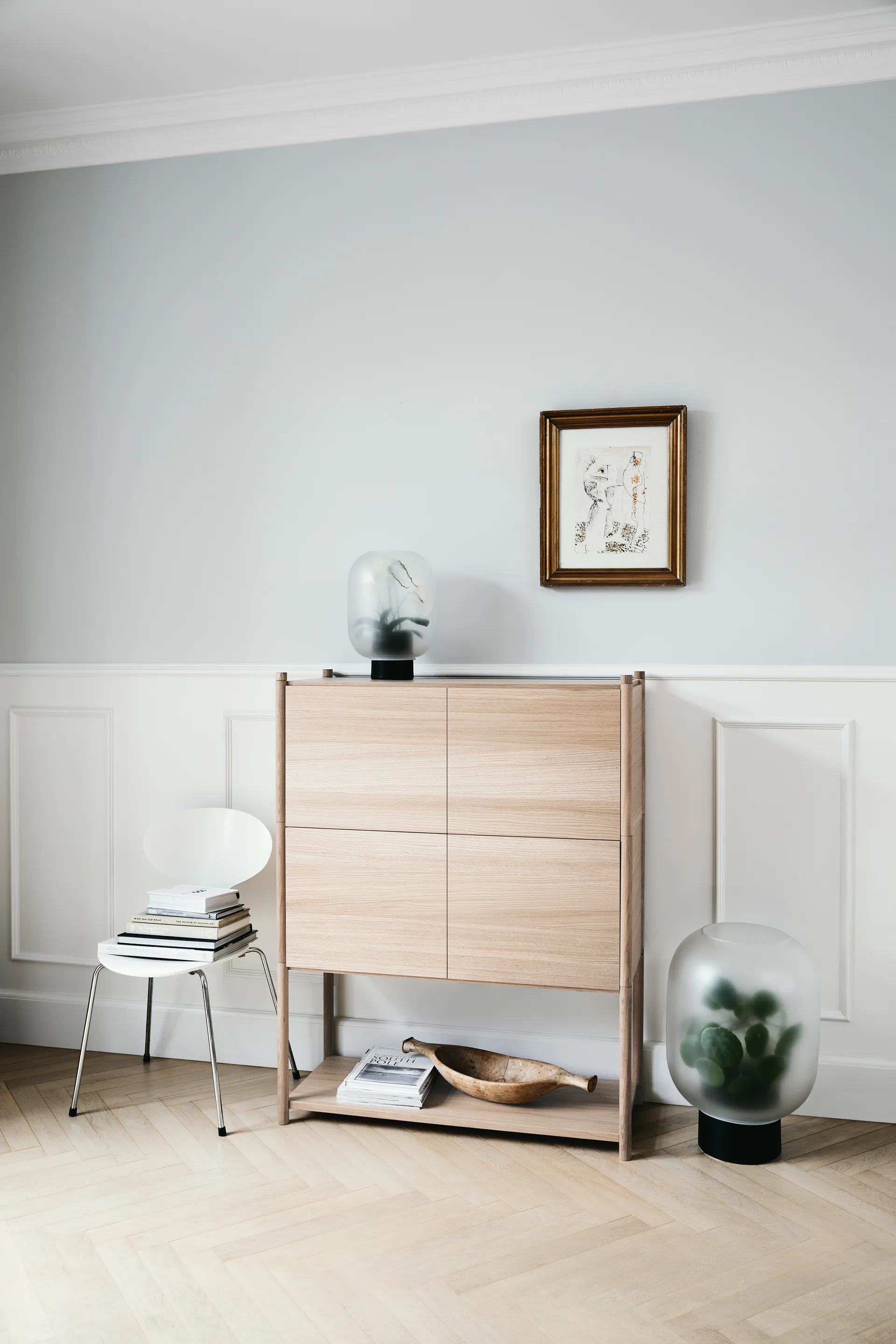 Sceene bookcase E, Light oak Gejst