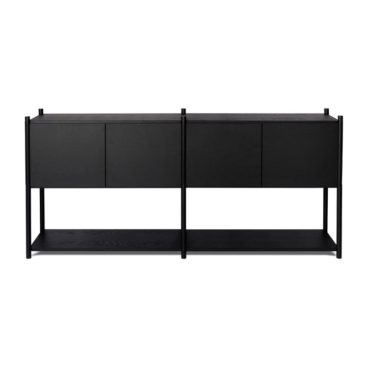 Sceene bookcase H - Black oiled oak - Gejst