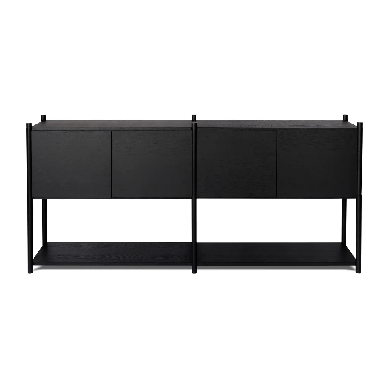 Gejst Sceene bookcase H Black oiled oak | Scandinavian Design | Dressers & sideboards | Black