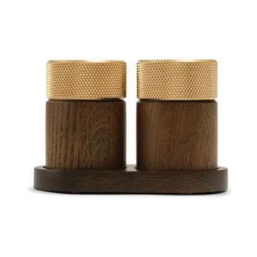 Sina salt and pepper mill 6 cm - Dark ash-brass - Gejst