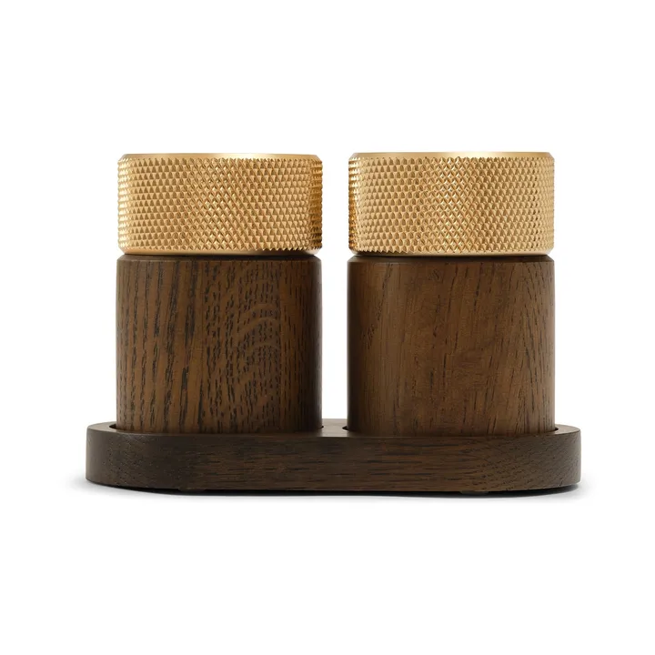 Sina salt and pepper mill 6 cm - Dark ash-brass - Gejst