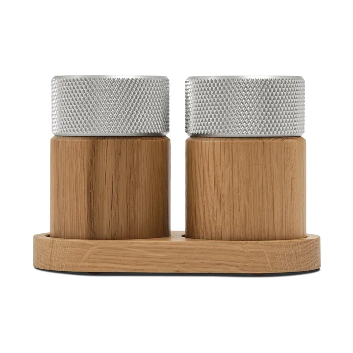 Sina salt and pepper mill 6 cm - Oak-steel - Gejst