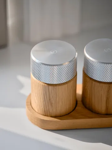 Sina salt and pepper mill 6 cm - Oak-steel - Gejst