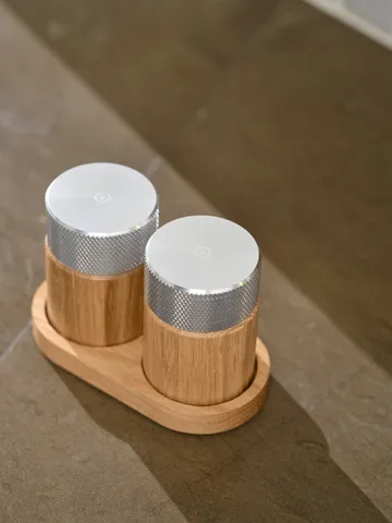 Sina salt and pepper mill 6 cm - Oak-steel - Gejst