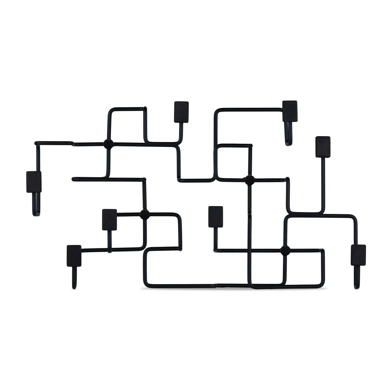 Gejst Underground hanger Black-black stained oak | Scandinavian Design | Clothes hooks & hangers | Black