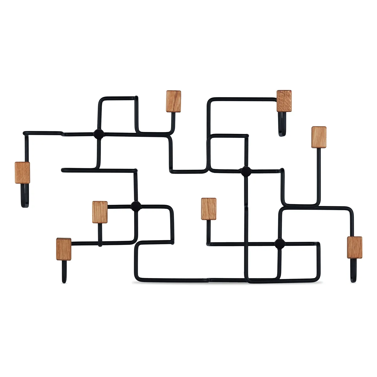 Gejst Underground hanger Black-oak | Scandinavian Design | Clothes hooks & hangers | Black