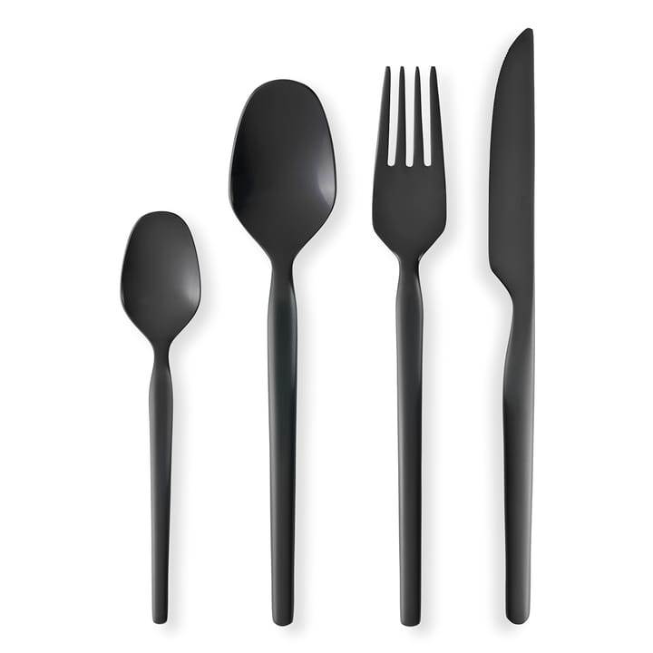 Dorotea Night cutlery 4 pieces - black steel - Gense