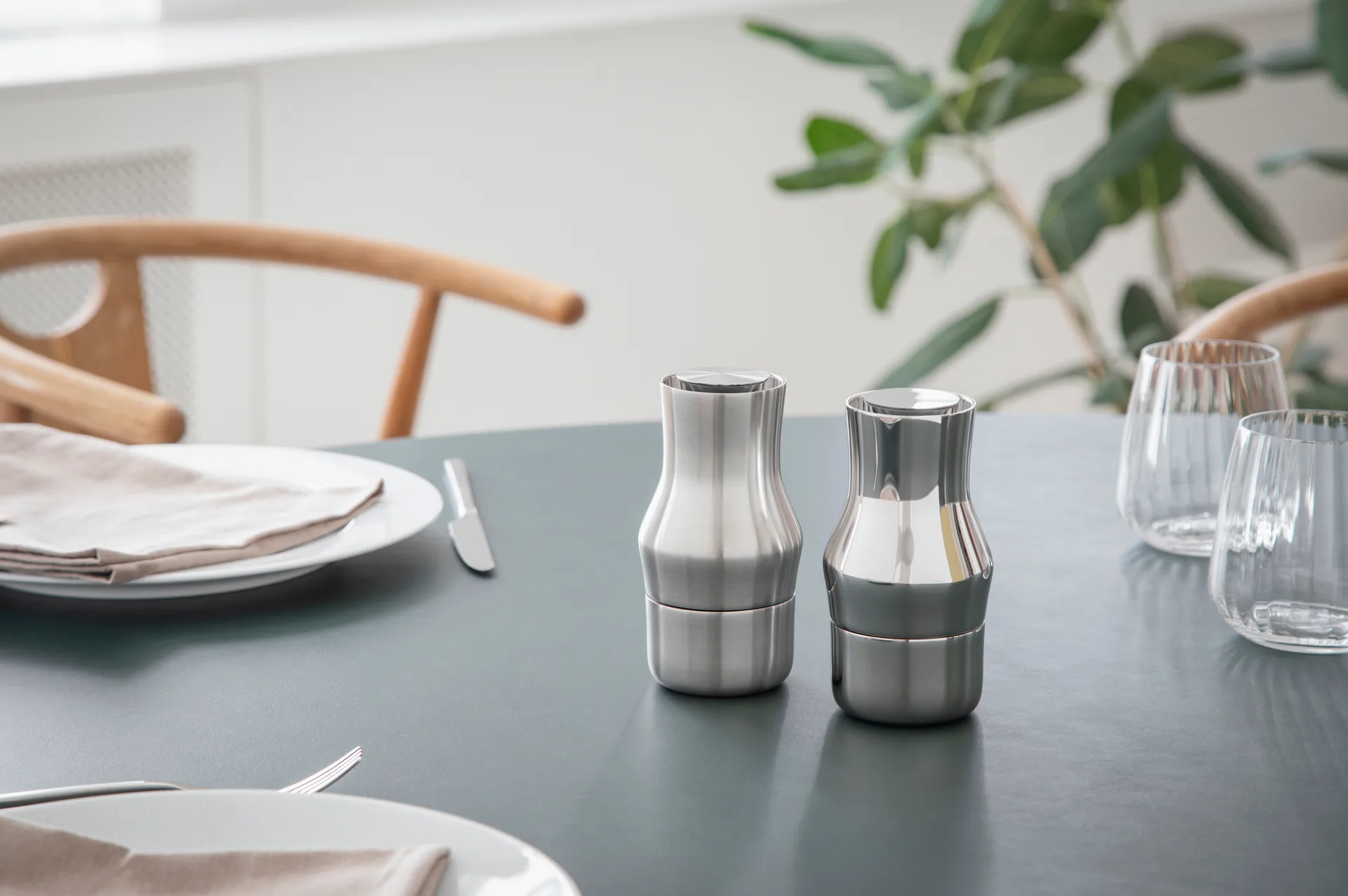 Dorotea spice mill 14 cm, Matte steel Gense