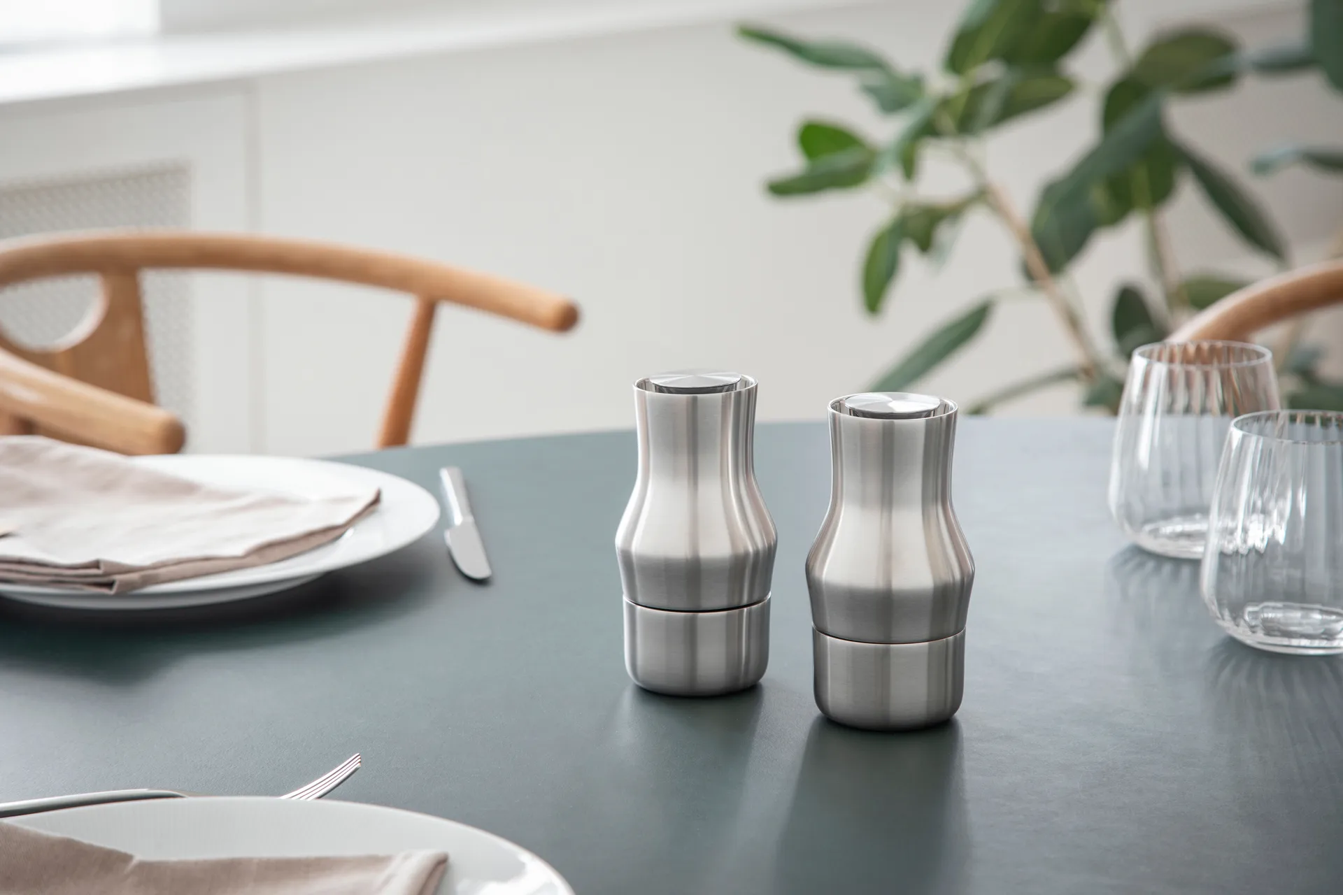 Dorotea spice mill 14 cm, Matte steel Gense