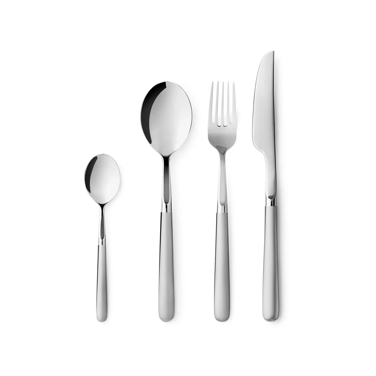 Gense Ehra cutlery 16 pieces | Scandinavian Design | Cutlery sets | Silver-coloured