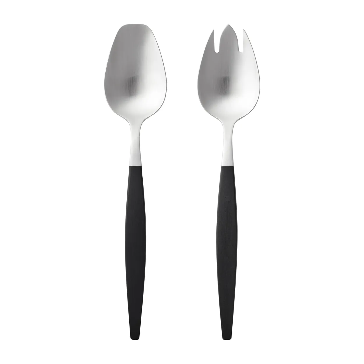 Gense Focus de Luxe salad set 2-pack | Scandinavian Design | Salad servers | Silver-coloured