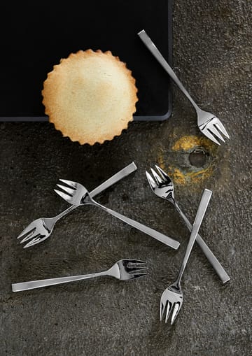 Fuga cake fork 6-pack - Stainless steel - Gense