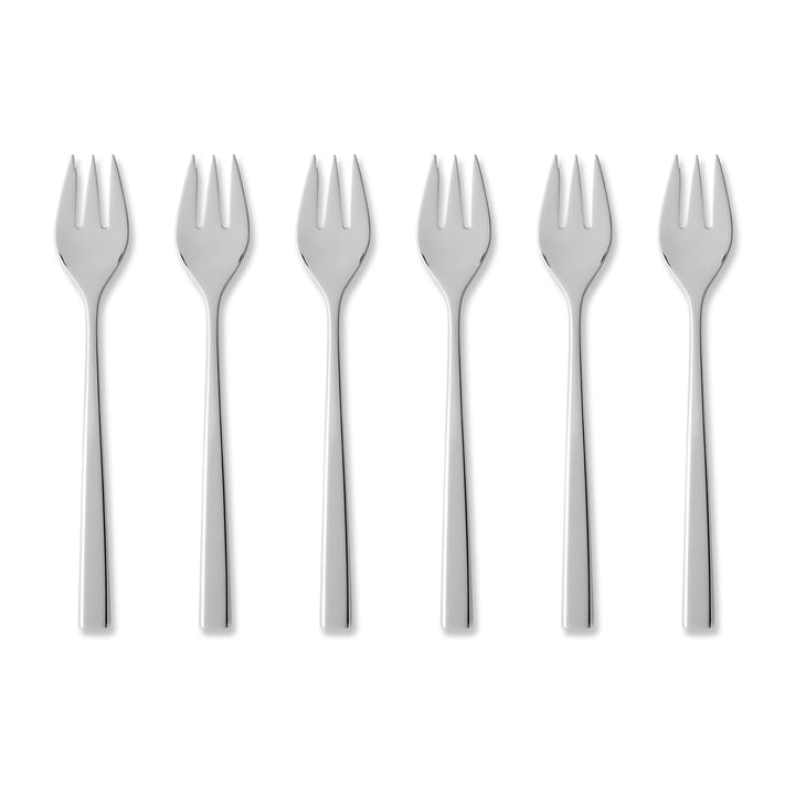 Fuga cake fork 6-pack - Stainless steel - Gense