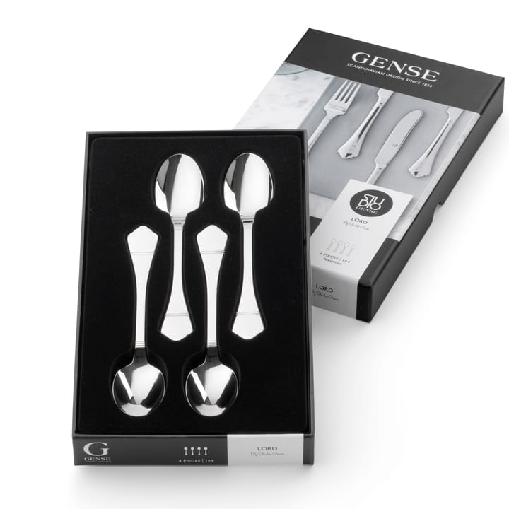 Lord teaspoon 4-pack - Blank steel - Gense