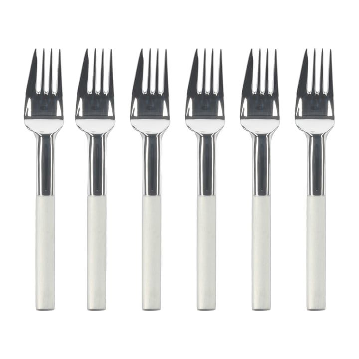 Nobel cake fork 6-pack - Stainless steel - Gense