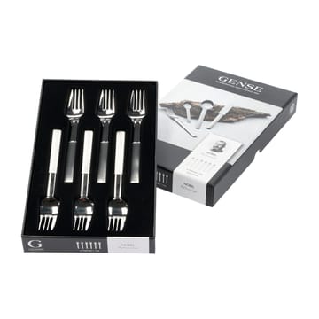 Nobel cake fork 6-pack - Stainless steel - Gense