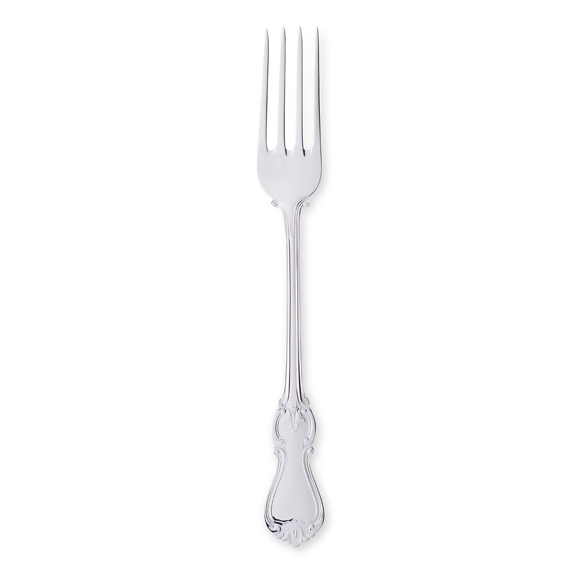 Gense Olga fork silver 20.8 cm | Scandinavian Design | Table cutlery | Silver-coloured