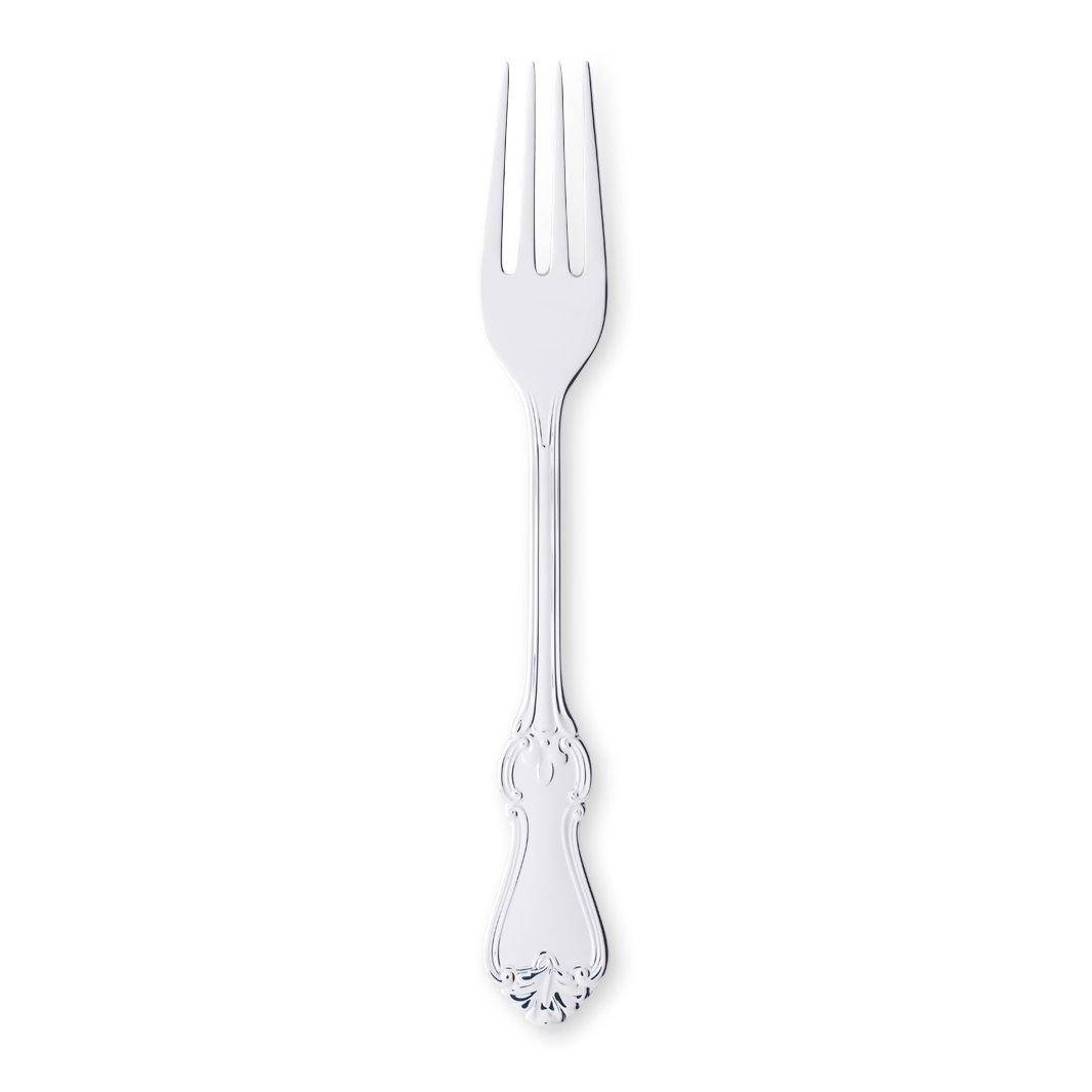 Gense Olga table fork silver nickle 17.8 cm | Scandinavian Design | Table cutlery | Silver-coloured