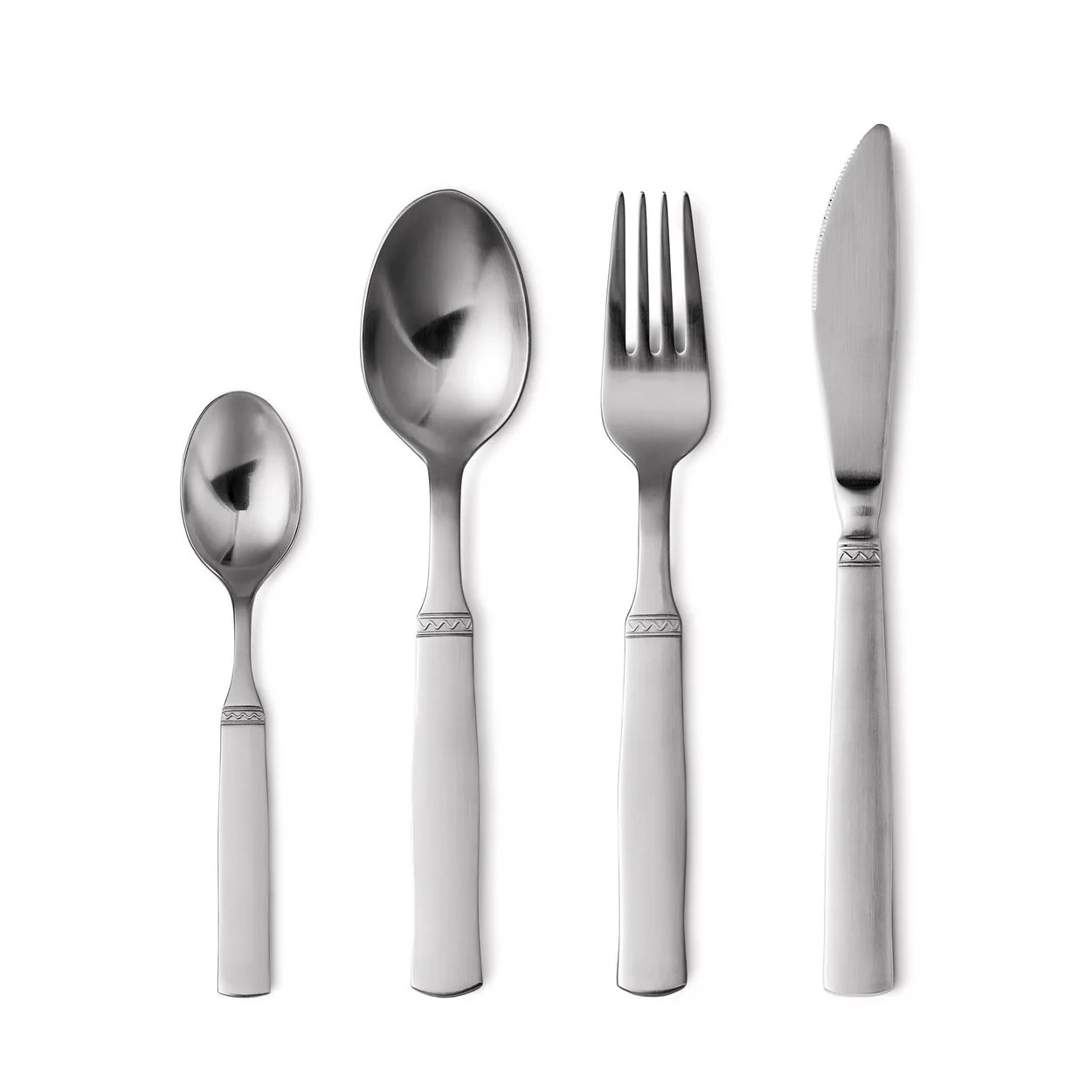 Gense Ranka cutlery set stainless steel 16 pcs | Scandinavian Design | Cutlery sets | Silver-coloured