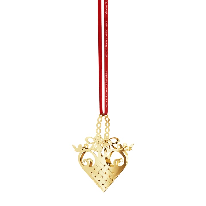 1992/2022 Robin's nest tree decoration, gold plated Georg Jensen