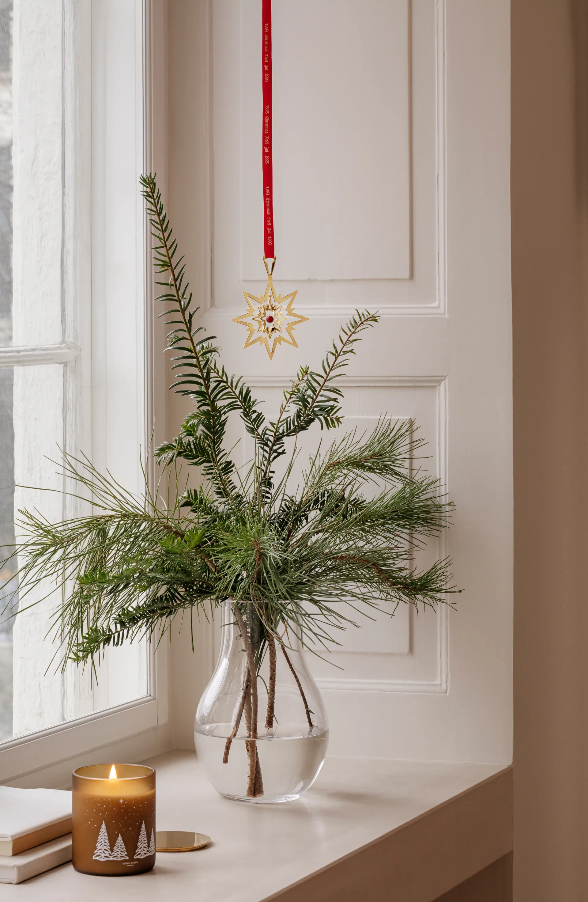 1993/2023 Christmas pendant, Gold-plated Georg Jensen