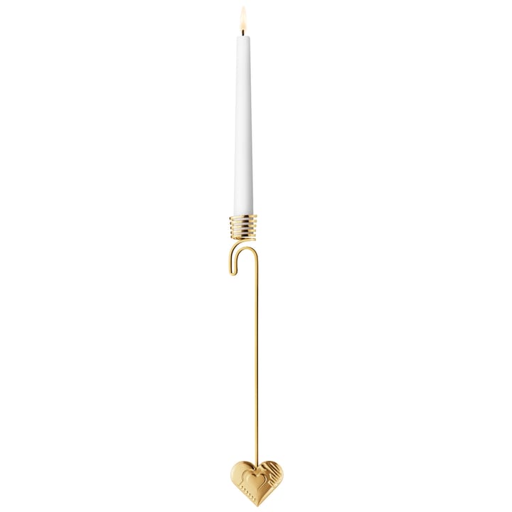 2019 candle holder - heart - Gold - Georg Jensen