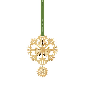 2020 Christmas decoration Ice Flower - Gold-plated - Georg Jensen