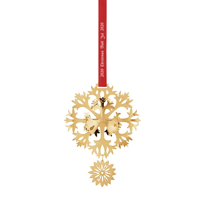 2020 Christmas decoration Ice Flower - Gold-plated - Georg Jensen