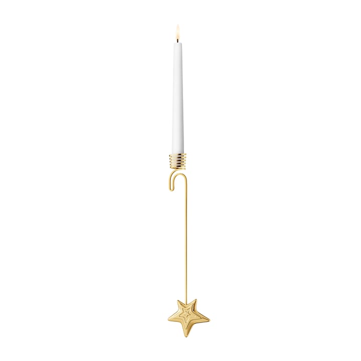 2021 Five Point Star hanging candle stick - gold-plated - Georg Jensen