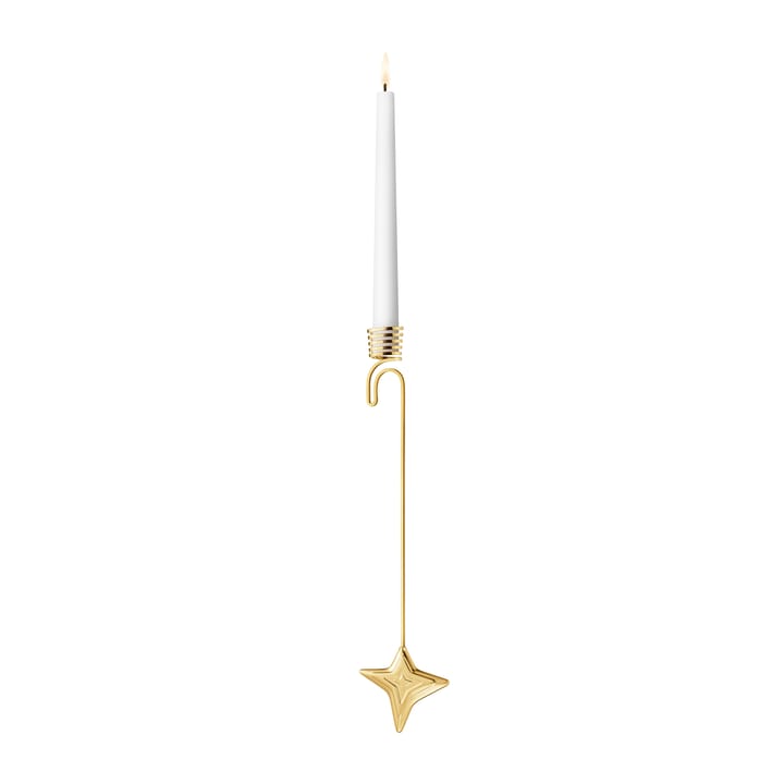 2021 Four Point Star hanging candle stick - gold-plated - Georg Jensen