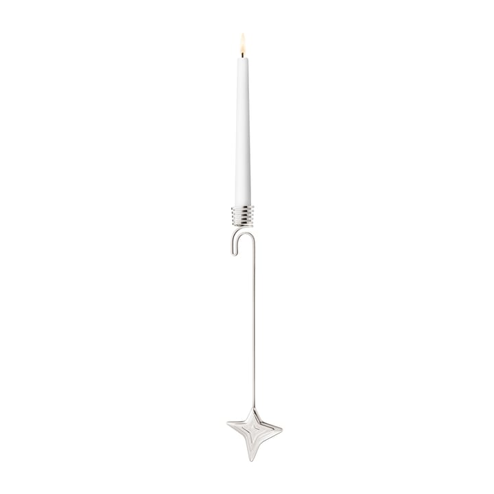 2021 Four Point Star hanging candle stick - Palladium plated plated - Georg Jensen