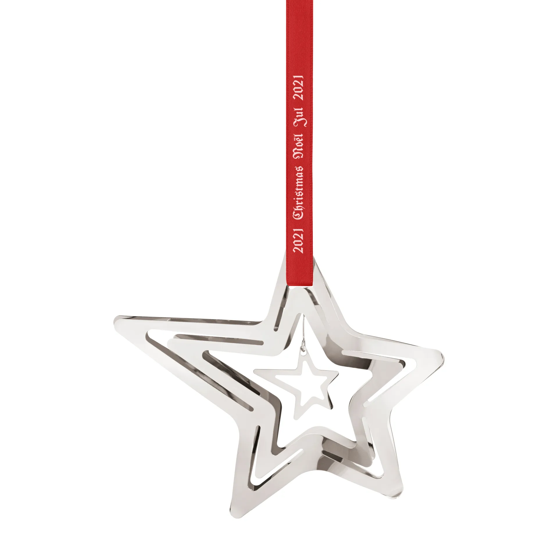 2021 Shooting Star hanging Christmas decoration, Palladium plated plated Georg Jensen
