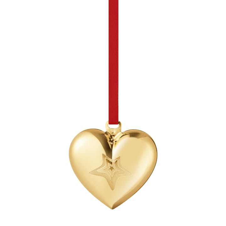 2021 this year's Christmas heart - gold-plated - Georg Jensen