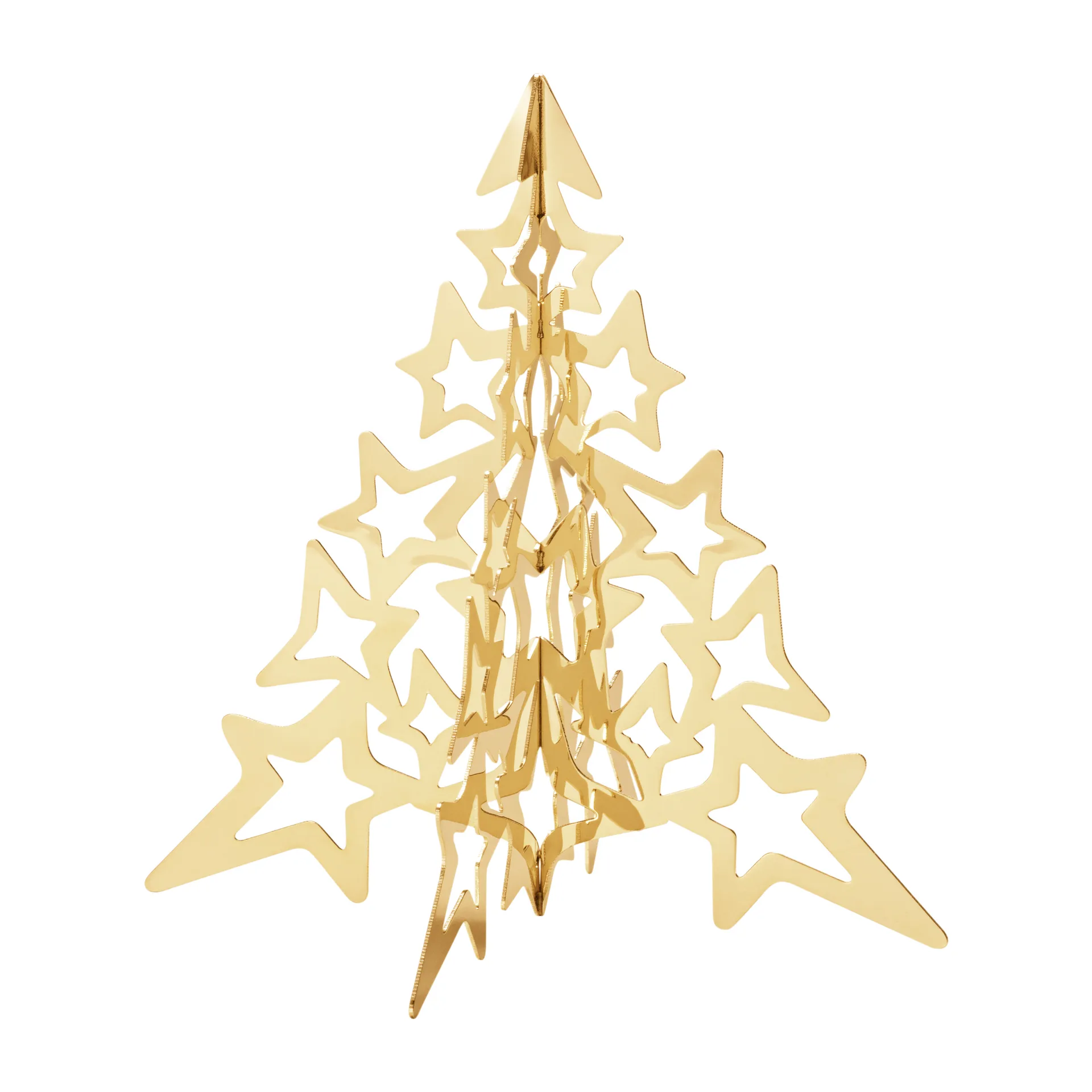 2021 Tree Star Christmas decoration gold, Small Georg Jensen