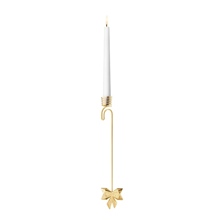2022 Bow hanging candle sticks  - gold plated - Georg Jensen