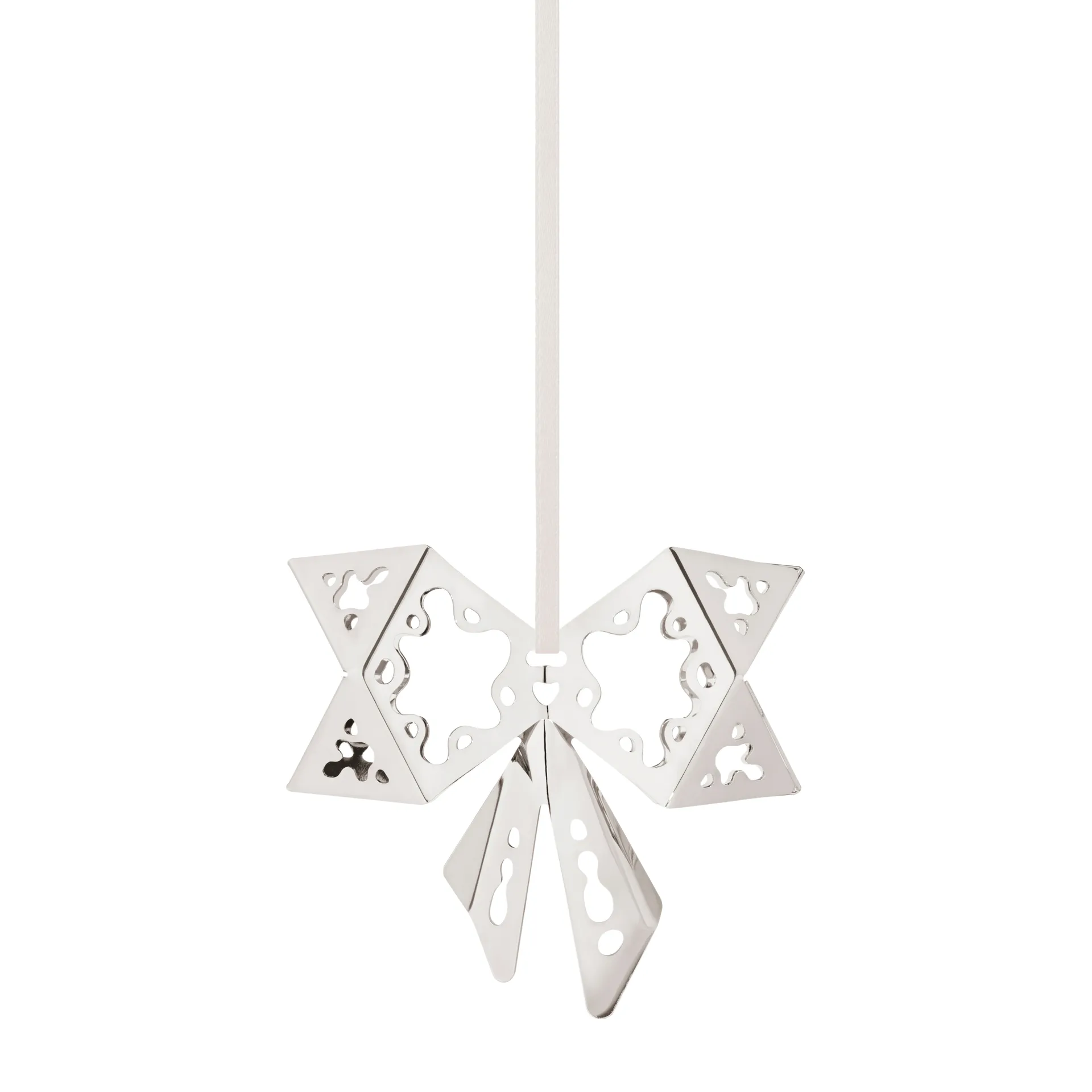 2022 Bow tree decoration, palladium plated Georg Jensen