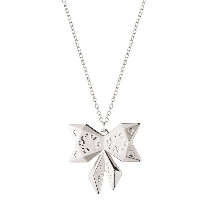 2022 Bow tree decoration with chain, palladium plated Georg Jensen
