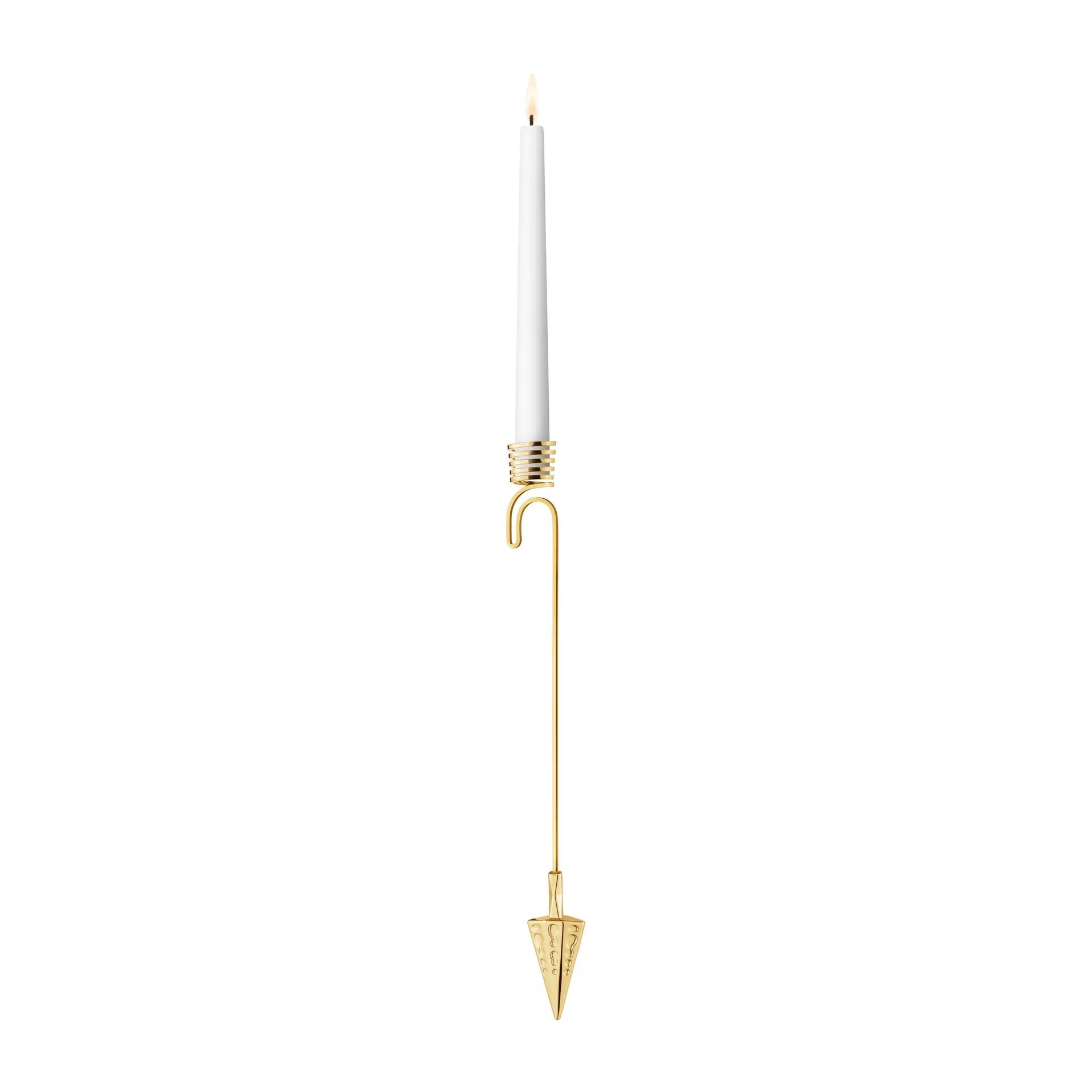 2022 Cone hanging candle sticks , gold plated Georg Jensen