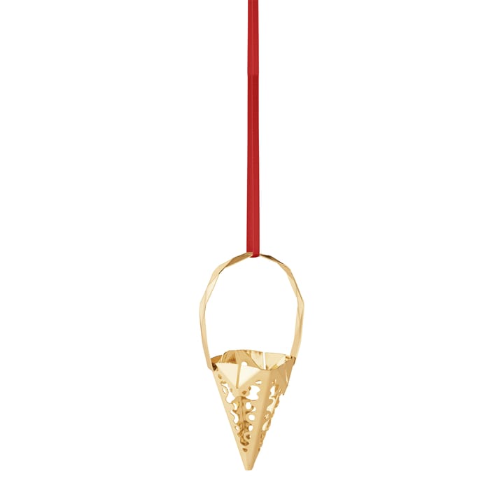 2022 Cone tree decoration - gold plated - Georg Jensen